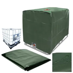 1000 Liters IBC Water Tank Cover Silver Black Gray Green Outdoor Garden Furniture Waterproof Sun Protection