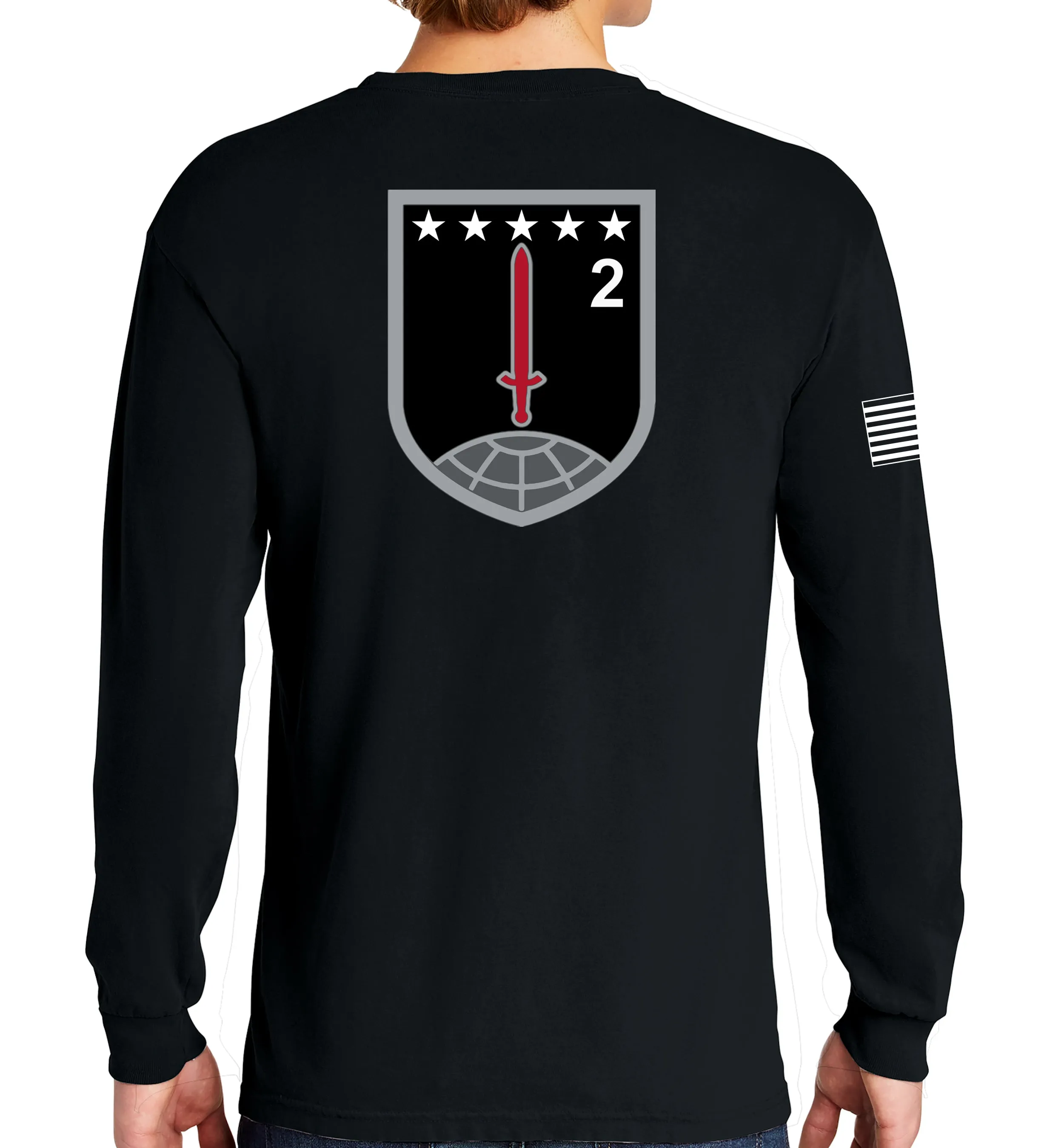 2d MDTF Long Sleeve 50-50 Blend Unisex Shirt. This shirt IS approved for PT