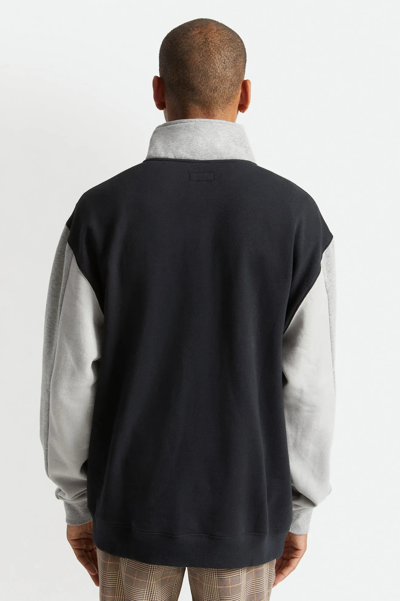 Alton 1/4 Zip Mock Neck - Black/Grey/Heather Grey/Beige