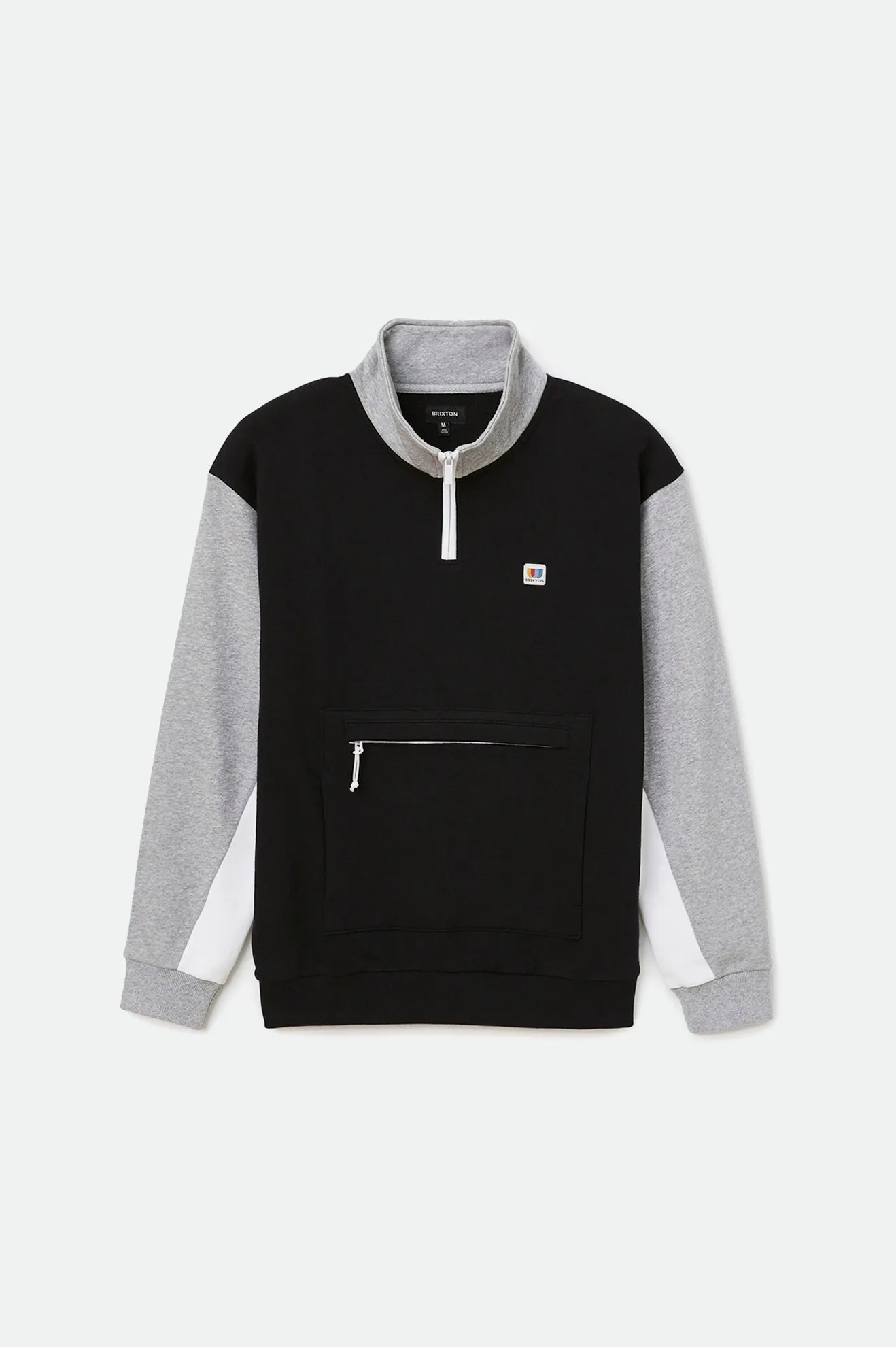 Alton 1/4 Zip Mock Neck - Black/Grey/Heather Grey/Beige