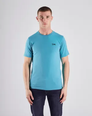 Basic Caden O Neck Tee Algiers Blue