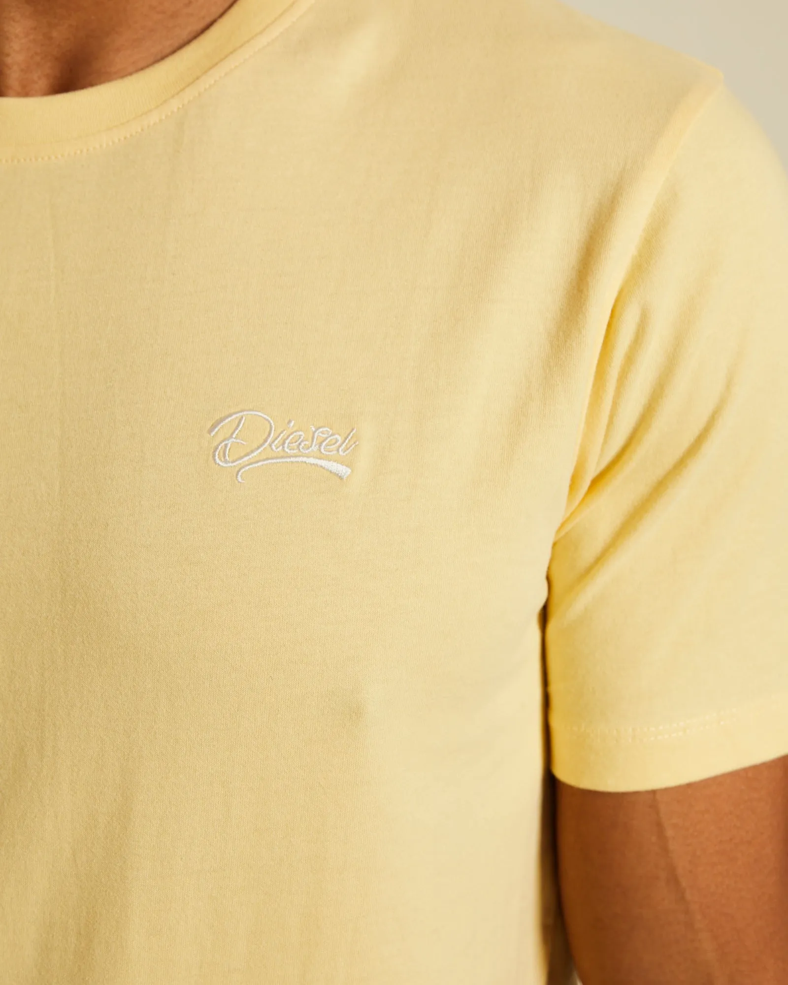 Basic Caden O Neck Tee Lemon Sorbet