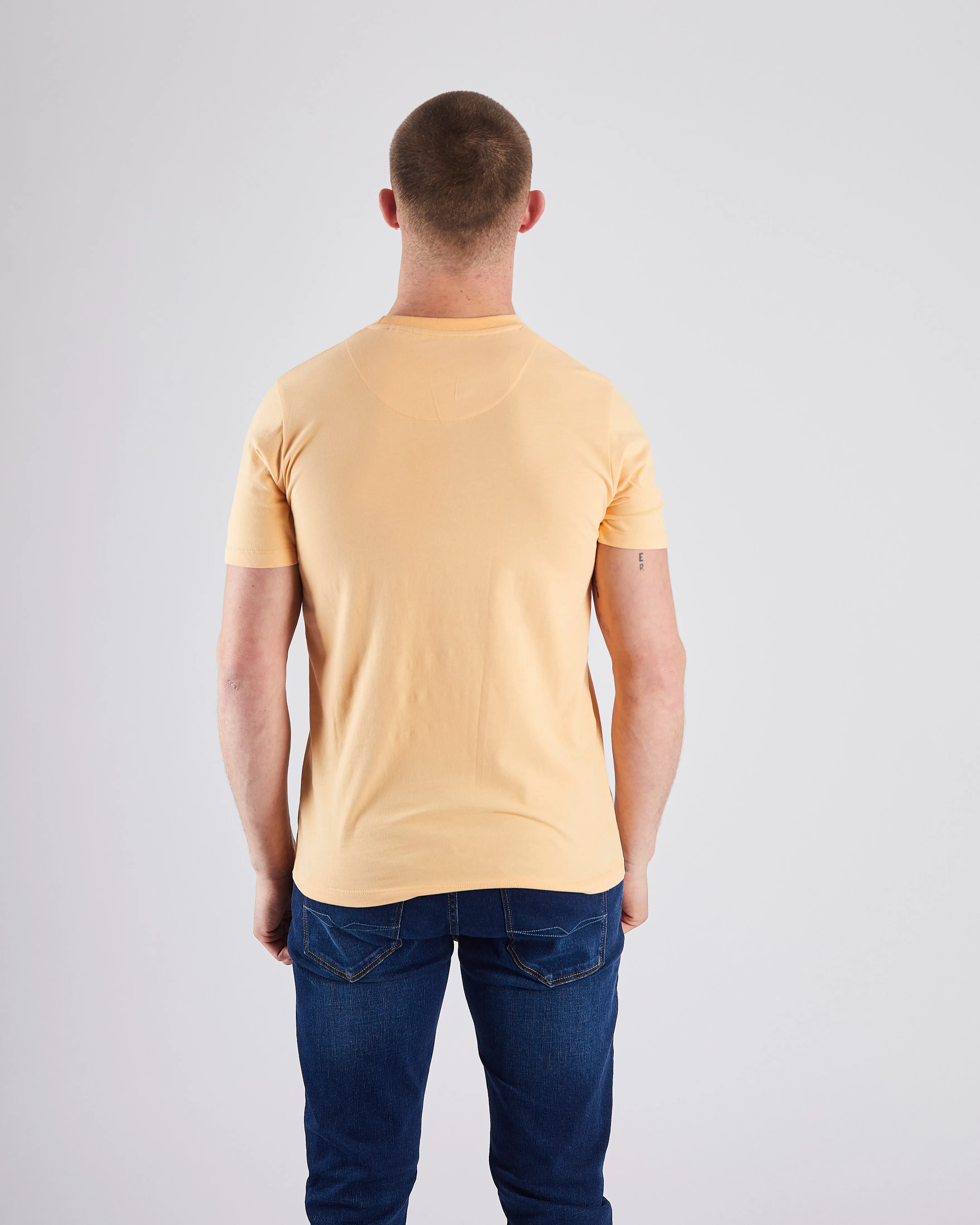 Basic Caden O Neck Tee Melon Drop