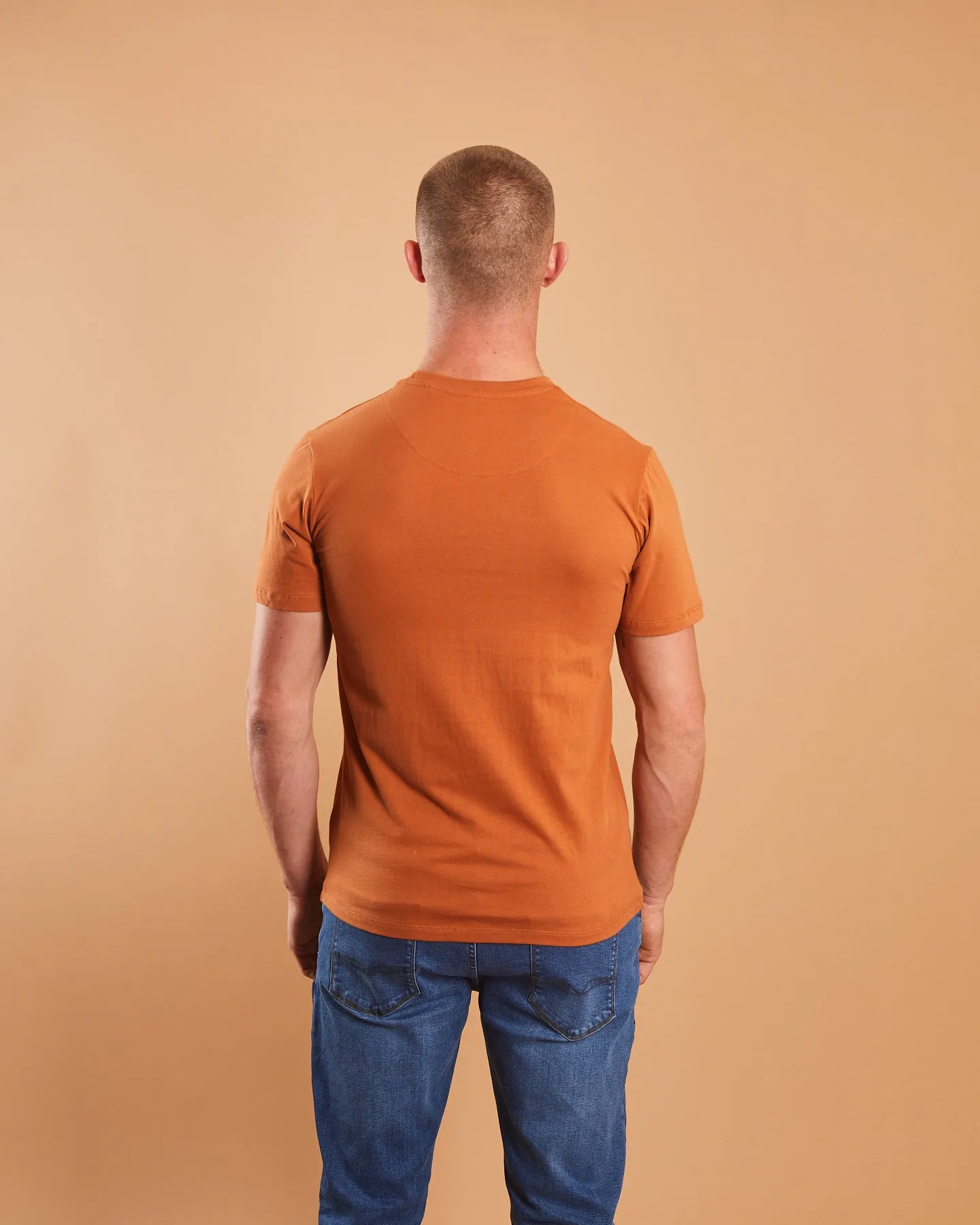 Basic Caden O Neck Tee Pumpkin Pie