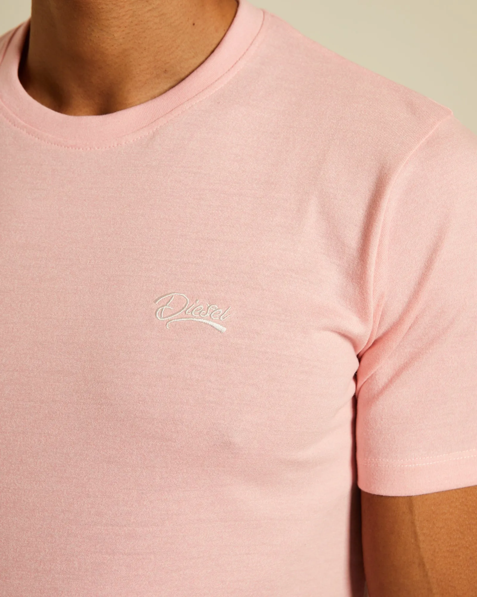 Basic Sky O Neck Bermuda Pink