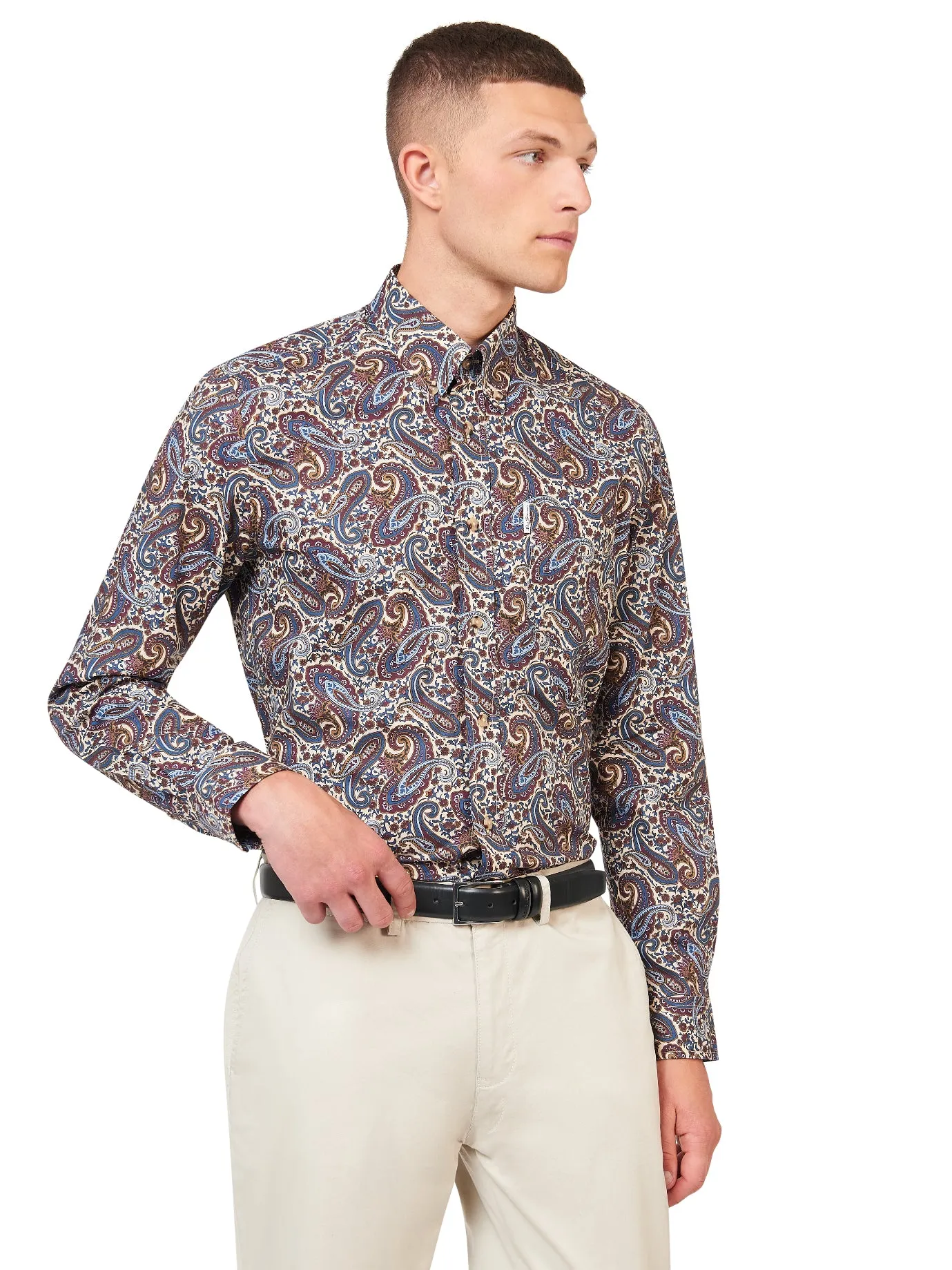 Ben Sherman Mens Paisley Print