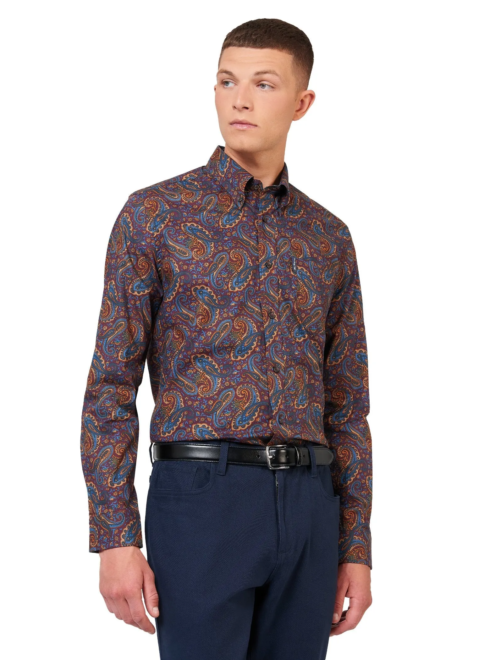 Ben Sherman Mens Paisley Print