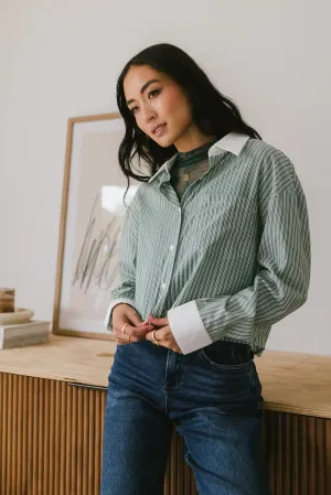 Cassidy Striped Button Up - FINAL SALE