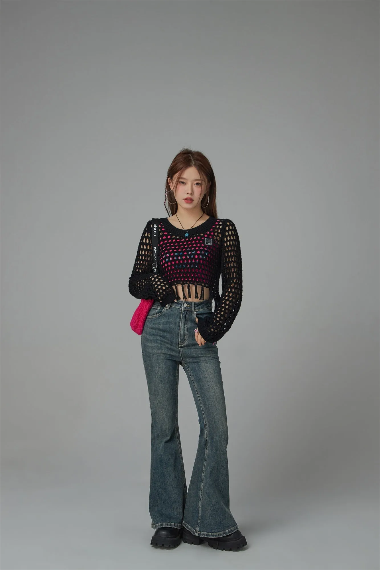 Charismatic Persona Cropped Knit Top