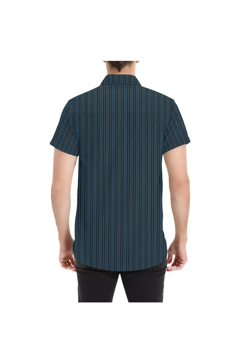 Classic Stripes Men's All Over Print Short Sleeve Shirt