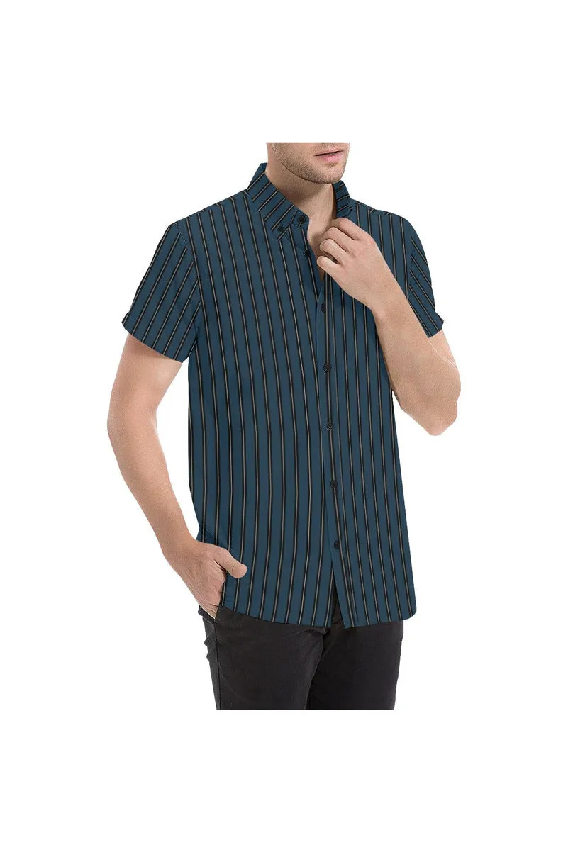 Classic Stripes Men's All Over Print Short Sleeve Shirt