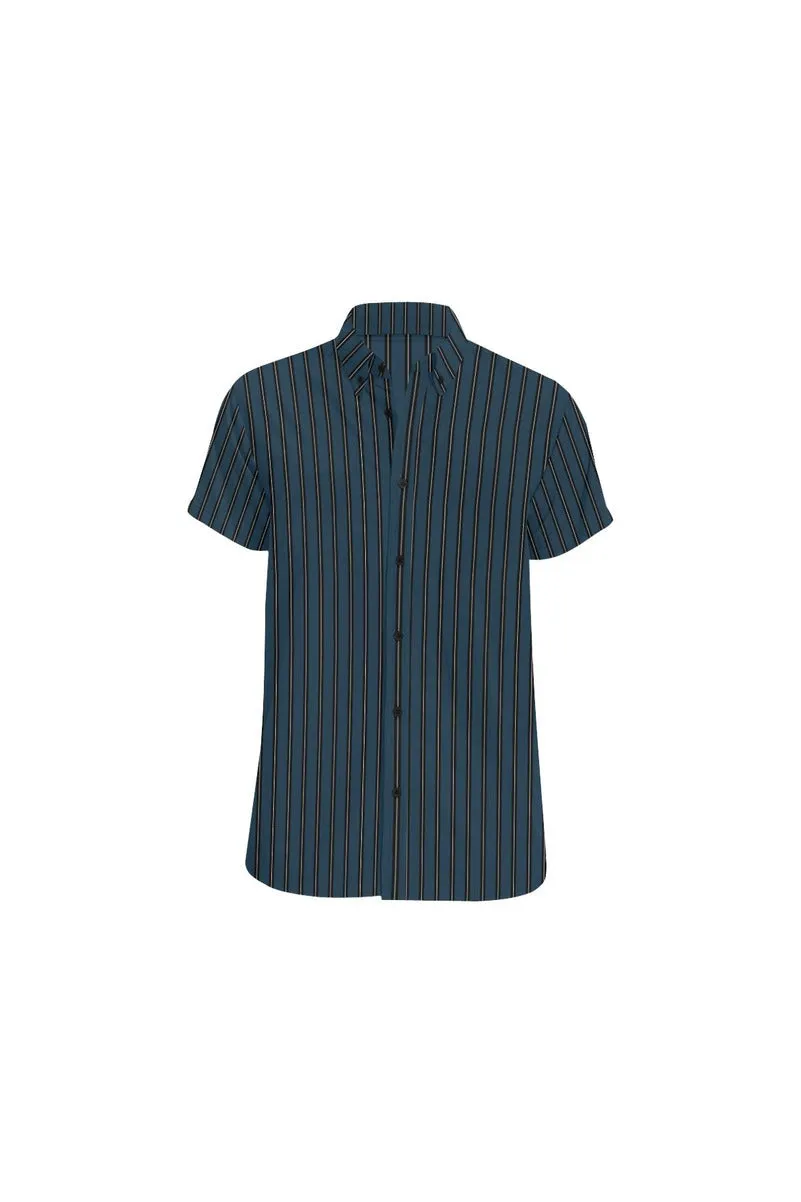 Classic Stripes Men's All Over Print Short Sleeve Shirt