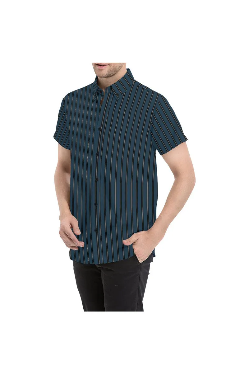 Classic Stripes Men's All Over Print Short Sleeve Shirt