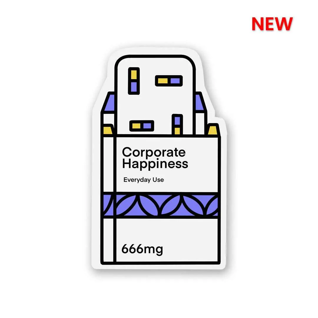 Corporate Happiness Sticker