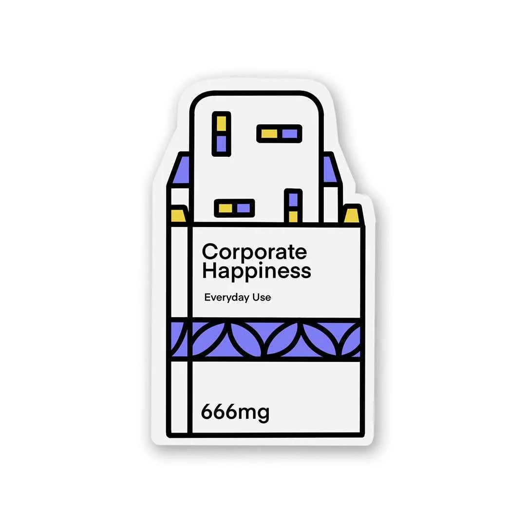 Corporate Happiness Sticker