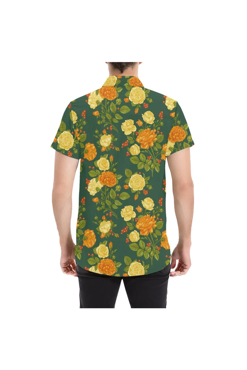 Floral Fellow Men's All Over Print Short Sleeve Shirt (Model T53)