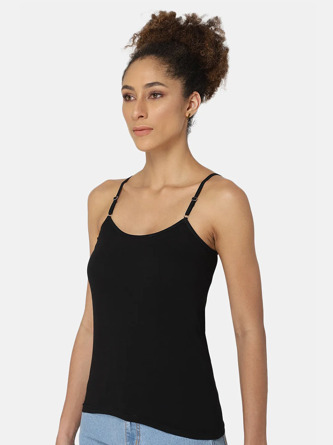 Full Coverage Non-Wired Non-Padded Cotton Intimacy Slip Camisole - Prime Shades - IN08