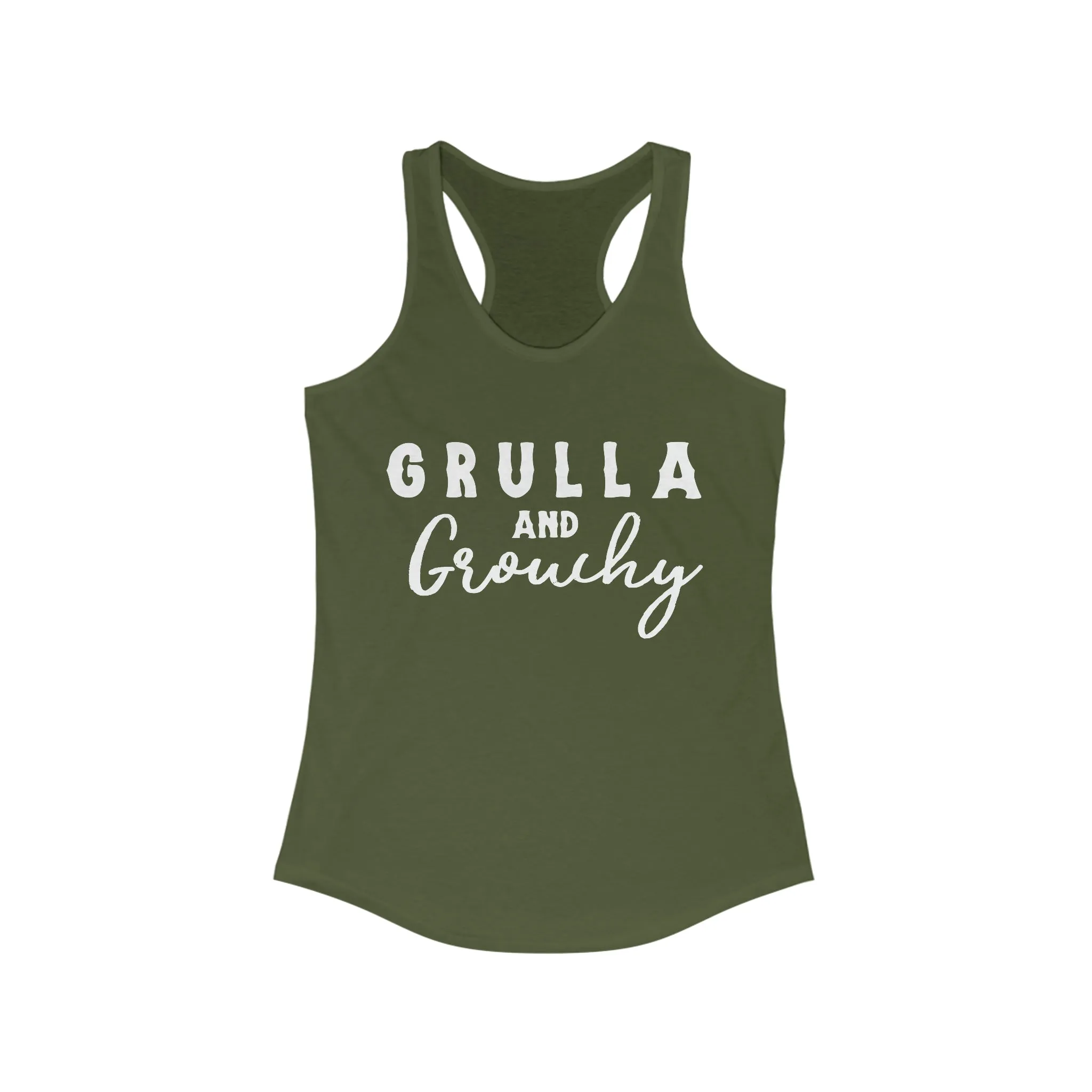 Grulla & Grouchy Racerback Tank