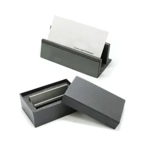 Gun Metal Name Card Holder (Grey)