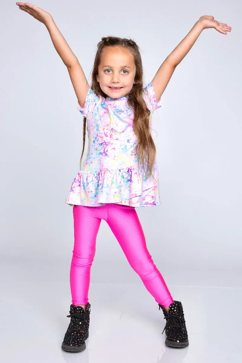 High Shine Long Legging - Pixie Pink