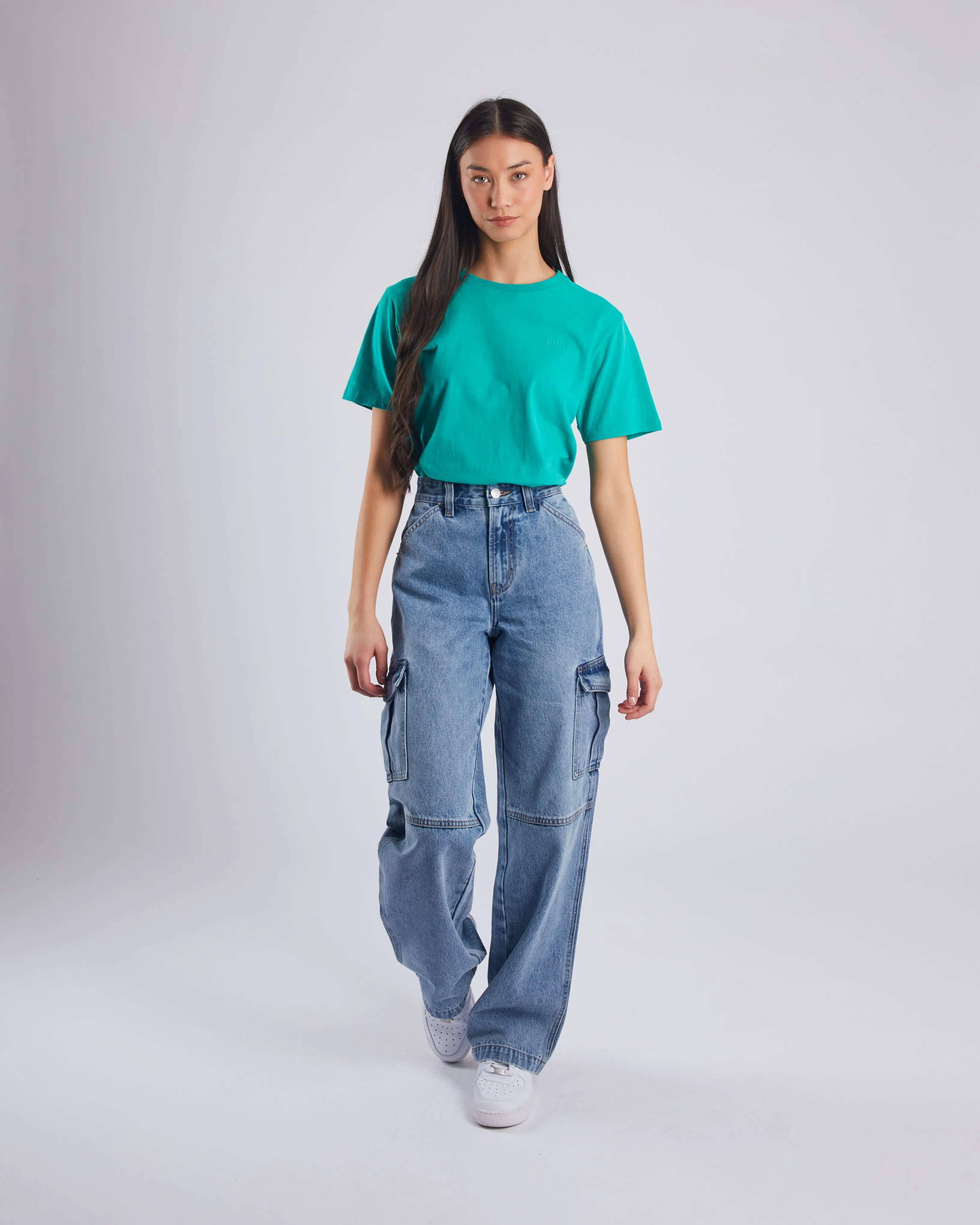 Jada Basic O Neck Spearmint Green