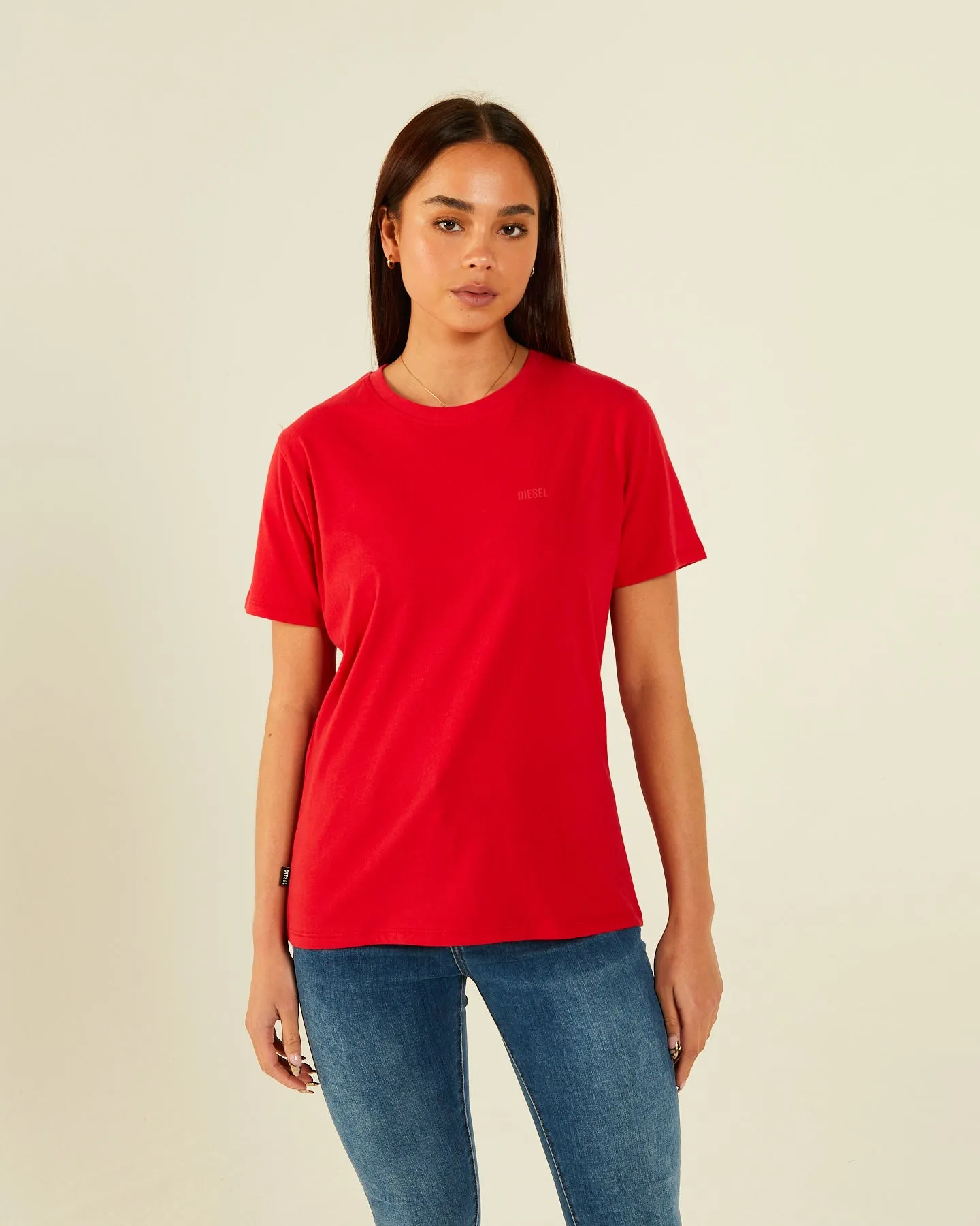 Jada Basic O Neck Tango Red