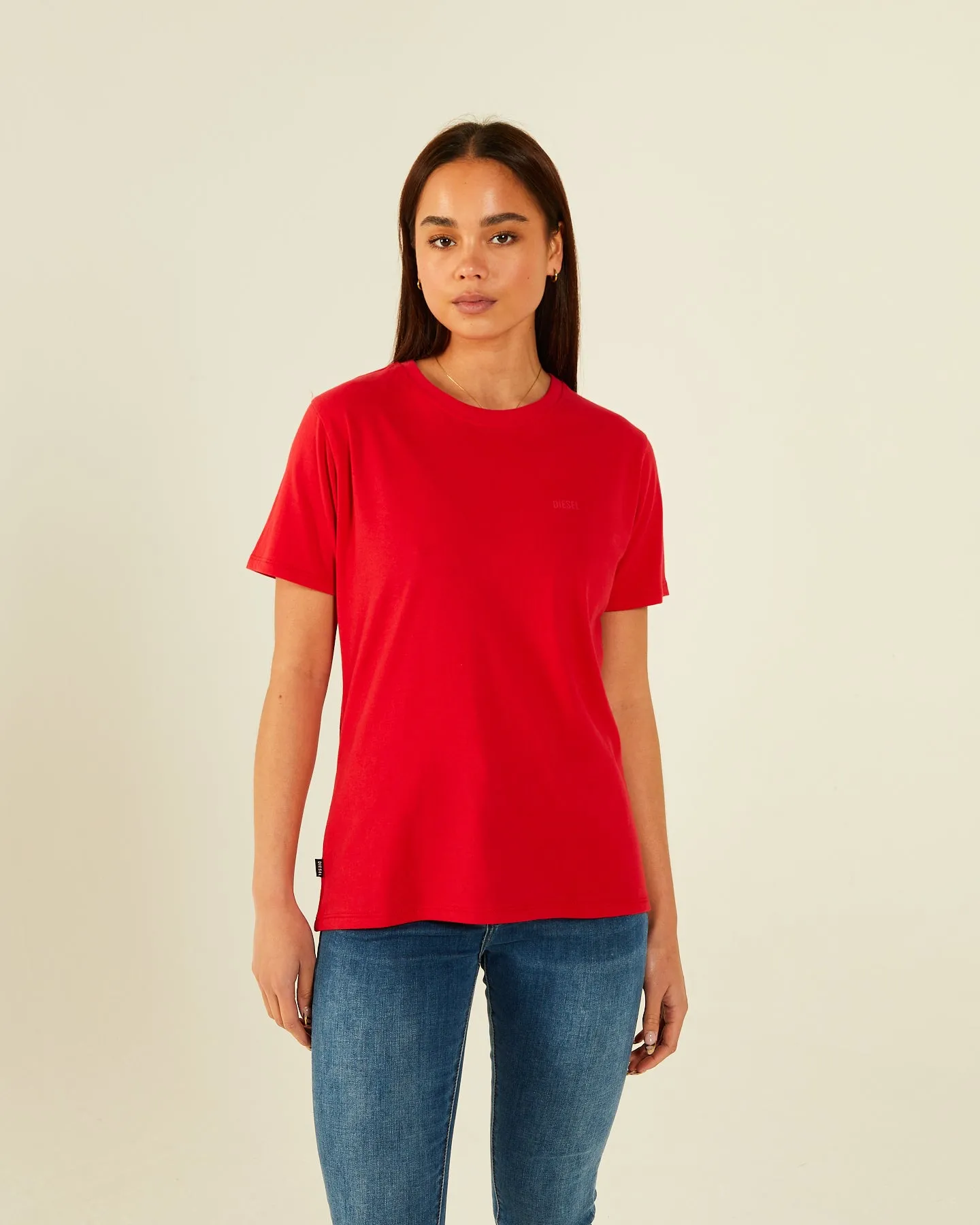 Jada Basic O Neck Tango Red