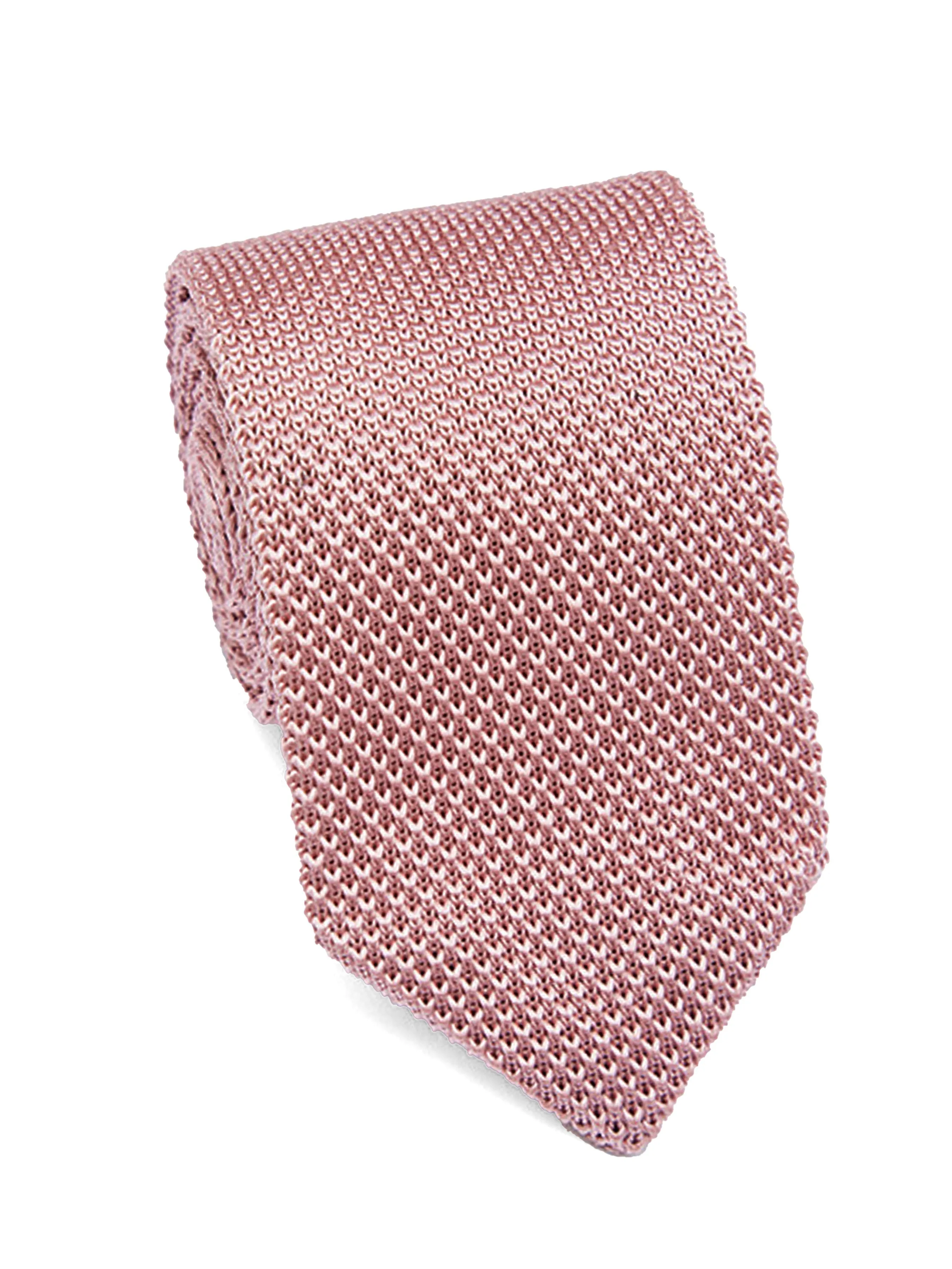 Knit Tie - Dusty Pink