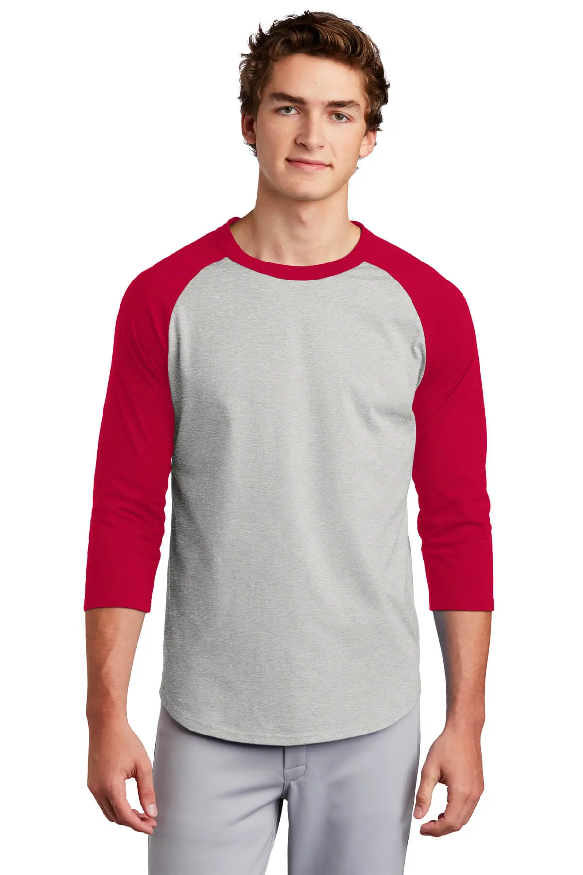 Sport-Tek Colorblock Jersey Baseball Tee Shirt