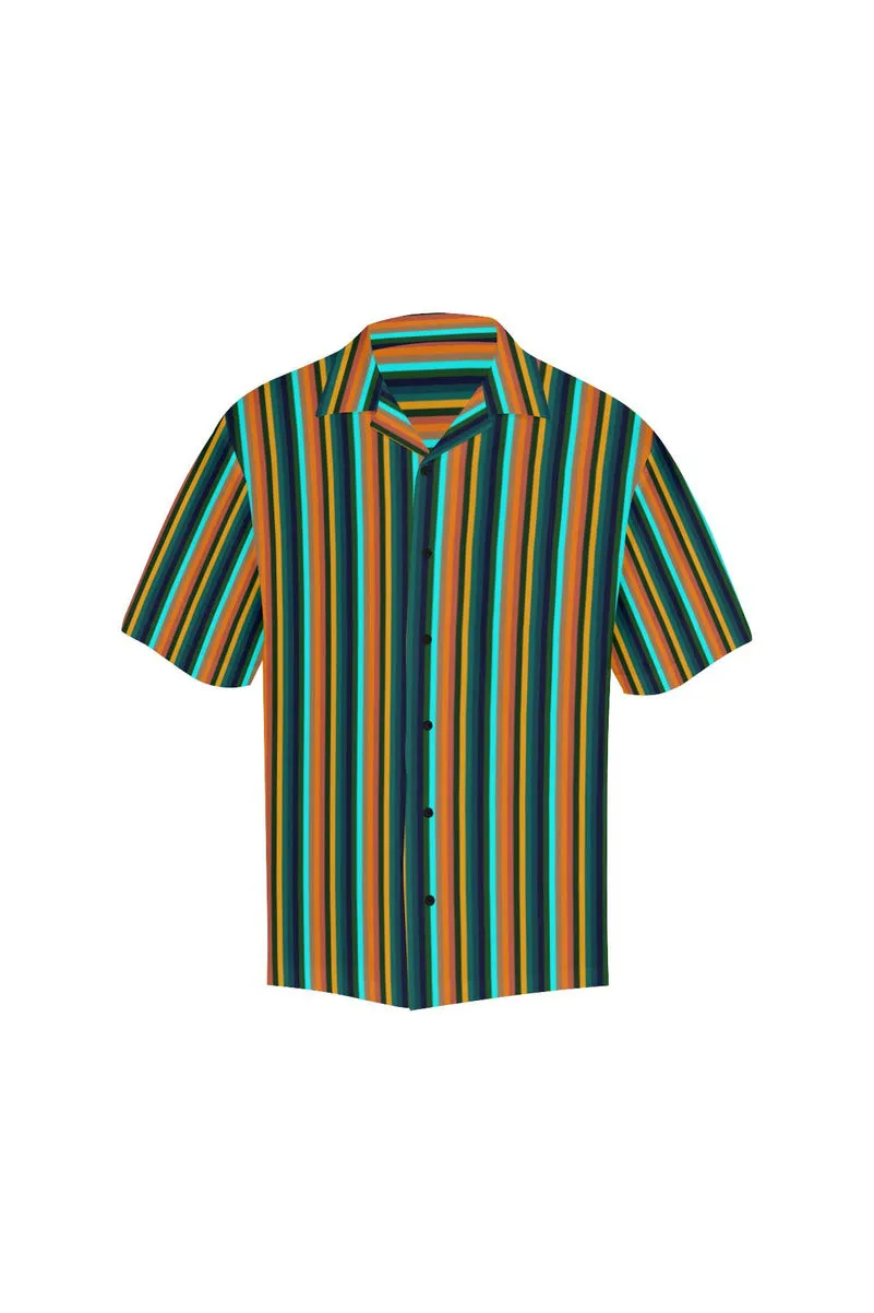 Tropical Stripes Hawaiian Shirt