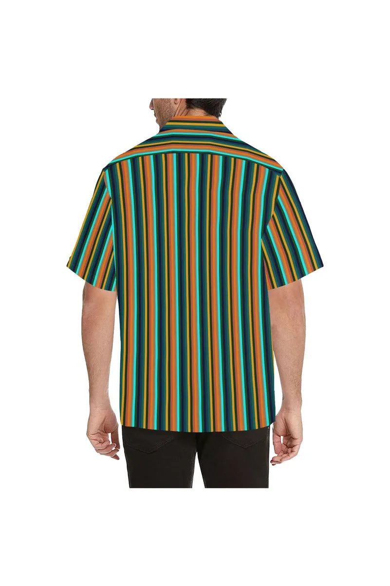 Tropical Stripes Hawaiian Shirt