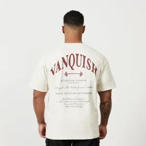 Vanquish TSP Vintage White Barbell Oversized T Shirt