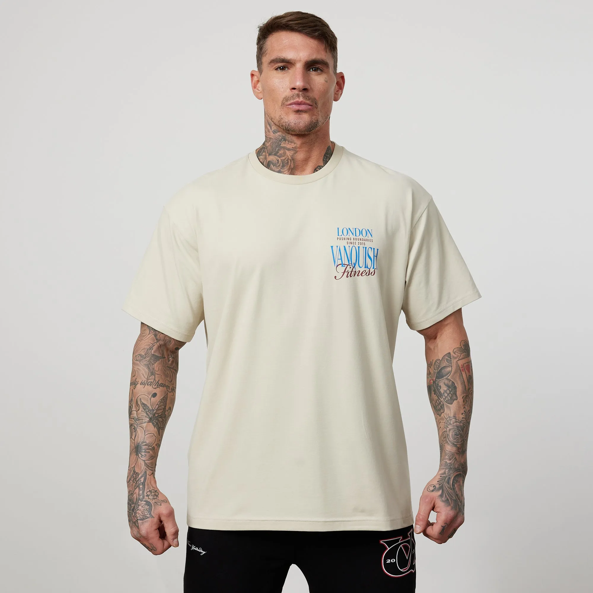 Vanquish TSP Vintage White Pushing Boundaries Oversized T Shirt