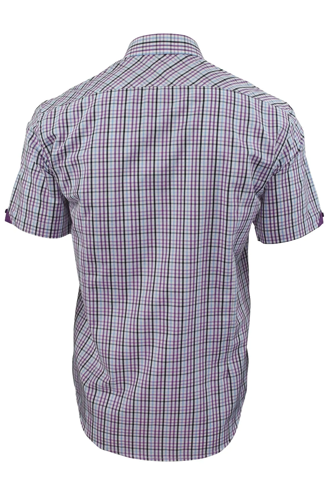 Xact Mens Check Shirt Short Sleeves